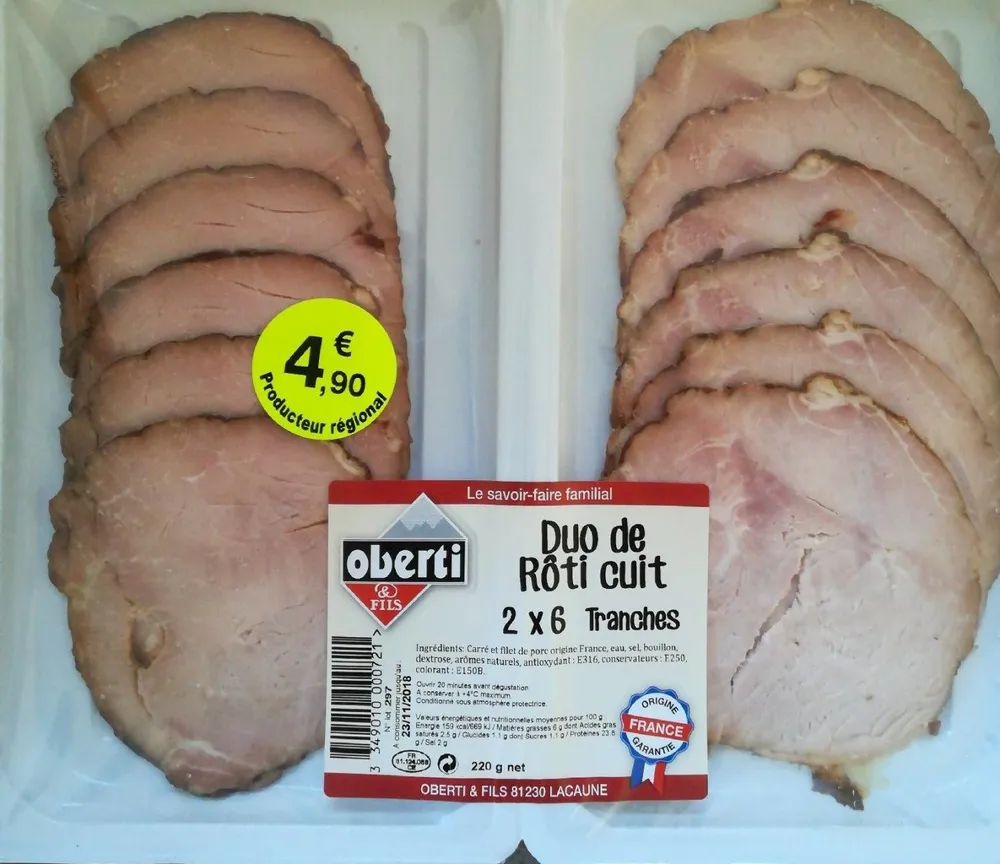 Duo de rôti cuit