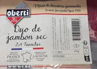 Duo de jambon sec