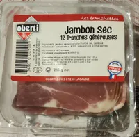 Jambon sec 12 tranches généreuses