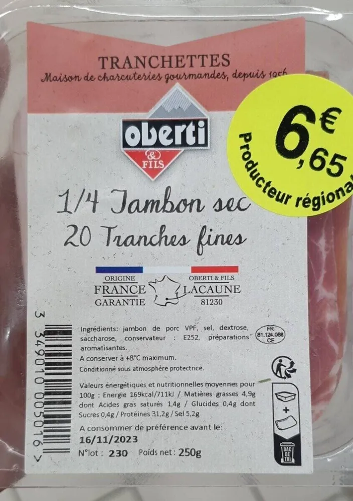 Jambon sec