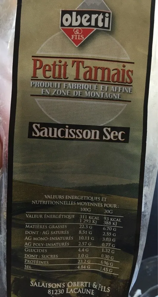 Saucisson sec Petit Tarnais