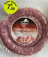 Saucisse de Toulouse Qualité supérieure
