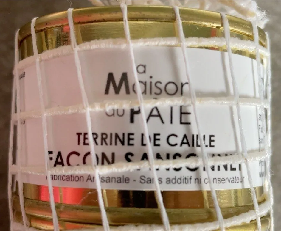 Terrine de caille