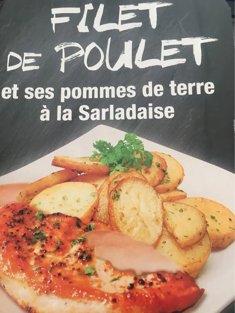 Filet de poulet & ses pommes Sarladaises