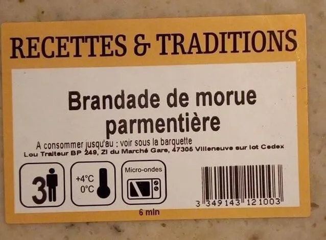 Brandade de morue parmentière