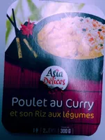 Poulet au curry et son riz aux légumes