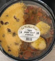 Tajine poulet boeuf semoule