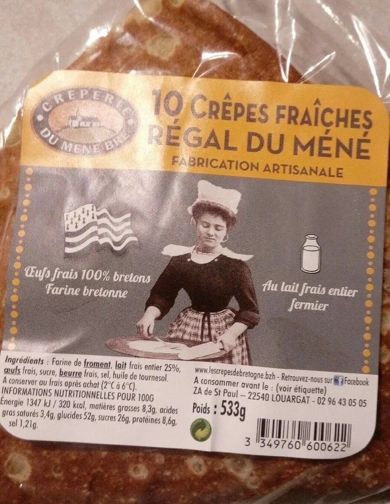 10 Crêpes Fraîches Régal du Méné