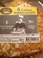 6 crêpes beurrés sucrés fabrication artisanale