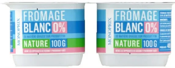Fromage blanc nature 0%