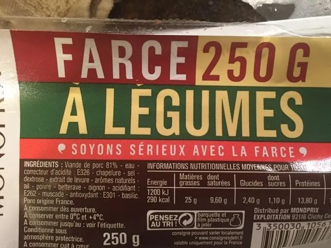 Farce à légumes