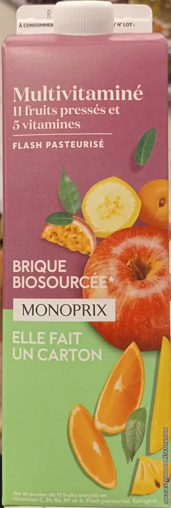 Multivitaminé flash pasteurisé