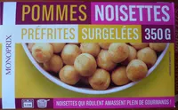 Pommes noisettes préfrites surgelées