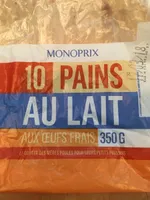 10 Pains au lait aux œufs frais