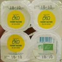 Yaourt Bio nature au lait entier bio