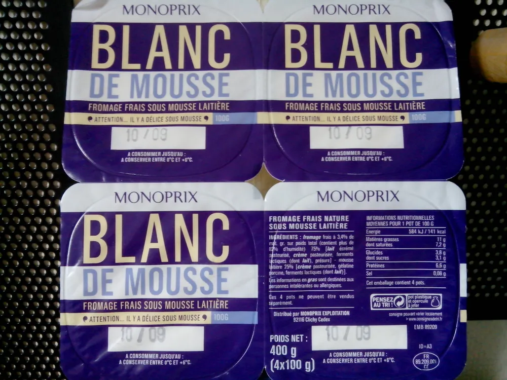Blanc de mousse