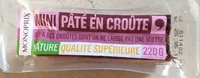 Mini pâté en en croute nature qualité supérieure