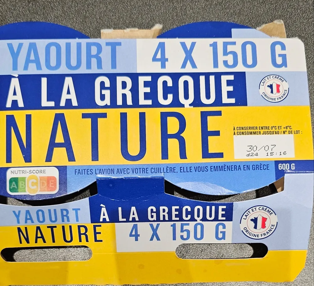 Yaourt à la Grecque Nature