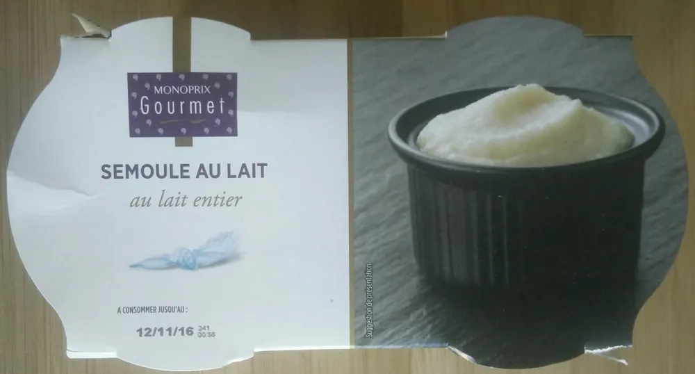 Semoule au lait
