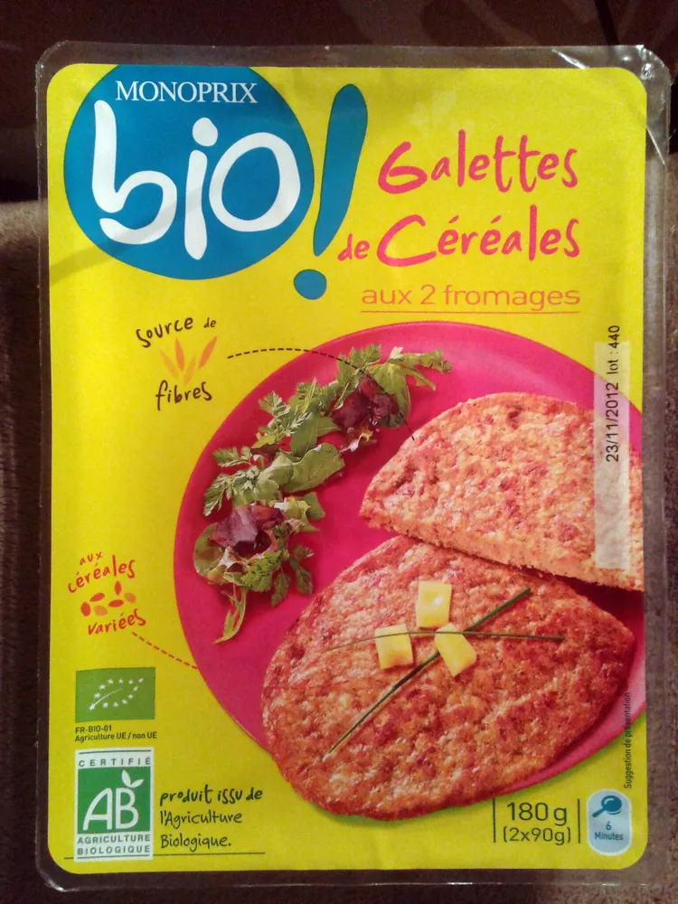 Galettes de Céréales aux 2 Fromages Bio