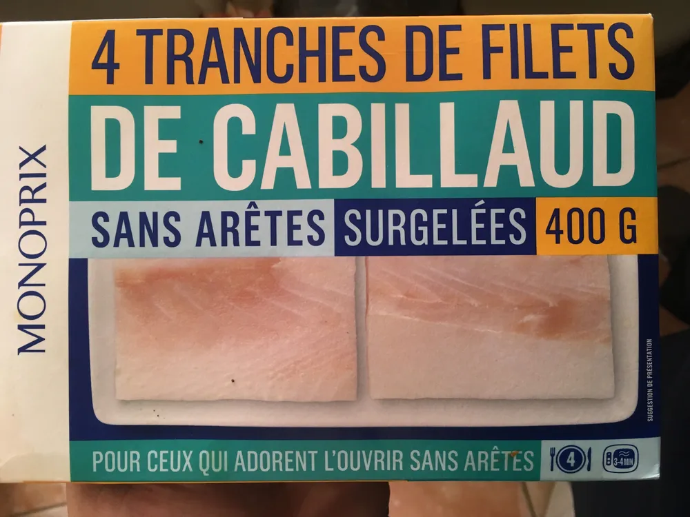 Filets de cabillaud