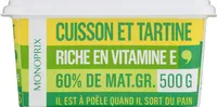 Margarine cuisson et tartine 60% MG