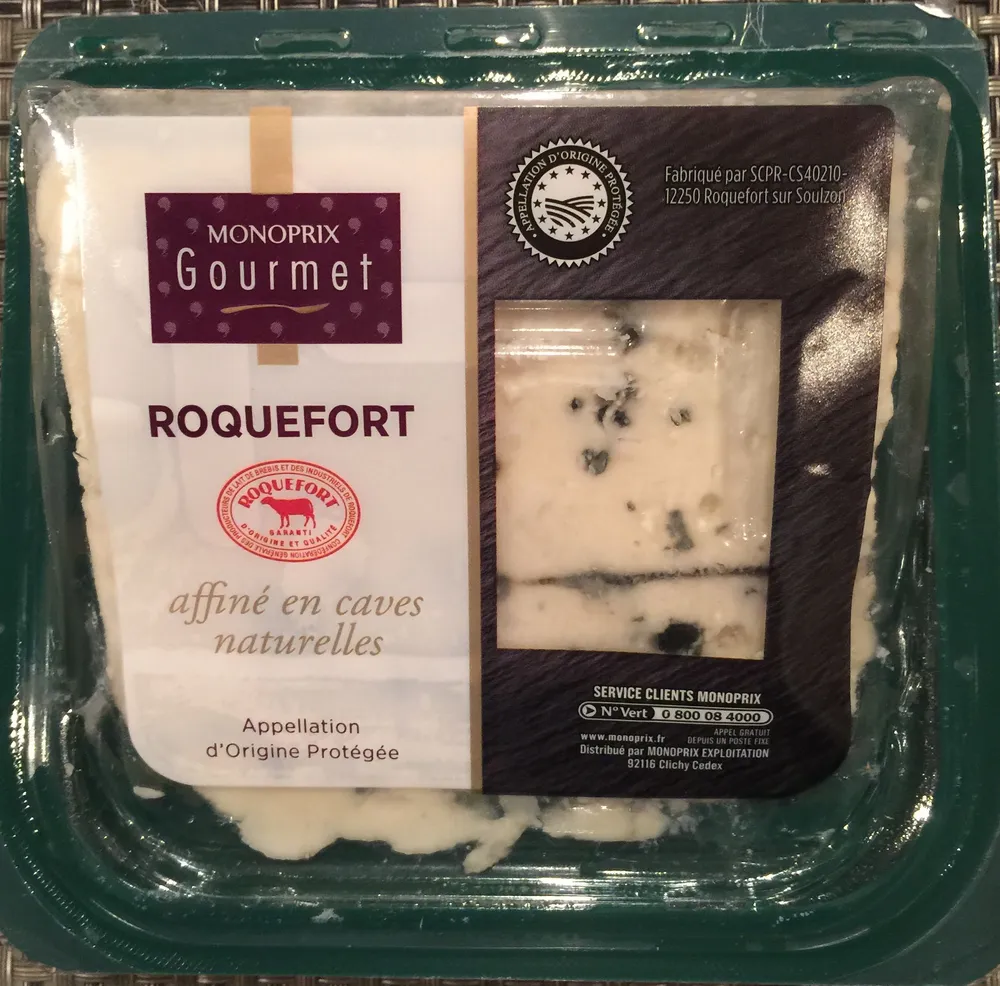 Roquefort affiné en caves naturelles