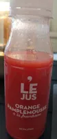 Le jus orange pamplemousse à la framboise
