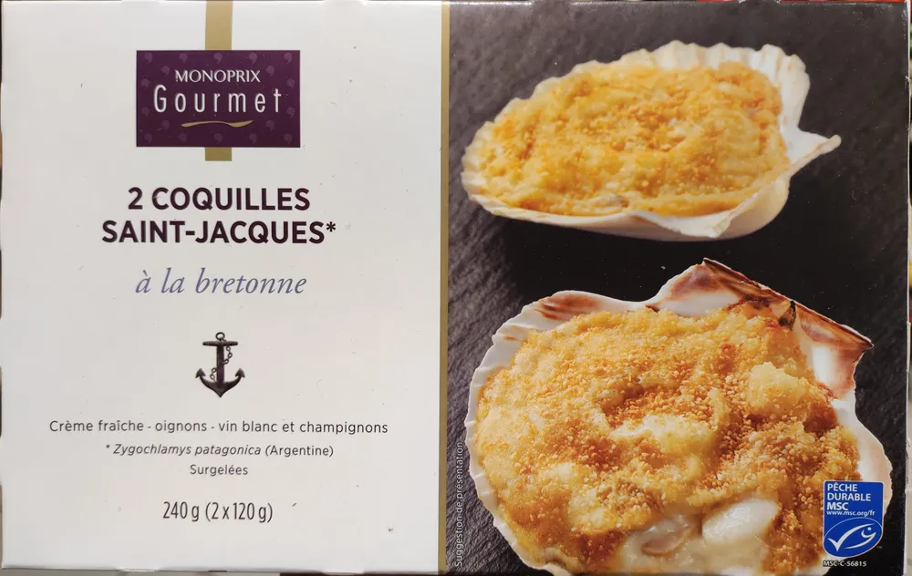 Coquilles Saint Jacques à la bretonne