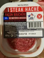 Steak Haché Frais Pur Boeuf 125 gr