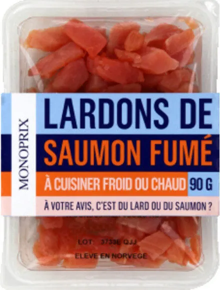 Lardons de saumon fumés