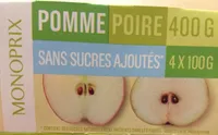 Purée de pommes et poires, sans sucres ajoutés