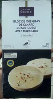Bloc de Foie Gras de canard de cdu Sud-Ouest avec morceaux IGP