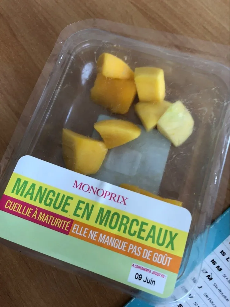Mangue en morceaux