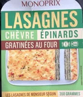 Lasagnes Chèvre Épinards Gratinées au Four