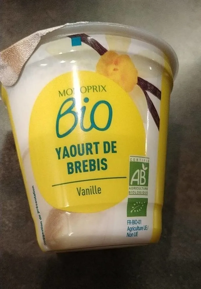 Yaourt de brebis vanille bio