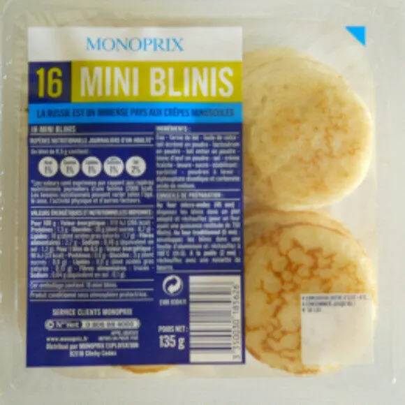 16 mini blinis
