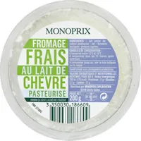 Fromage frais au lait de chèvre pasteurisé