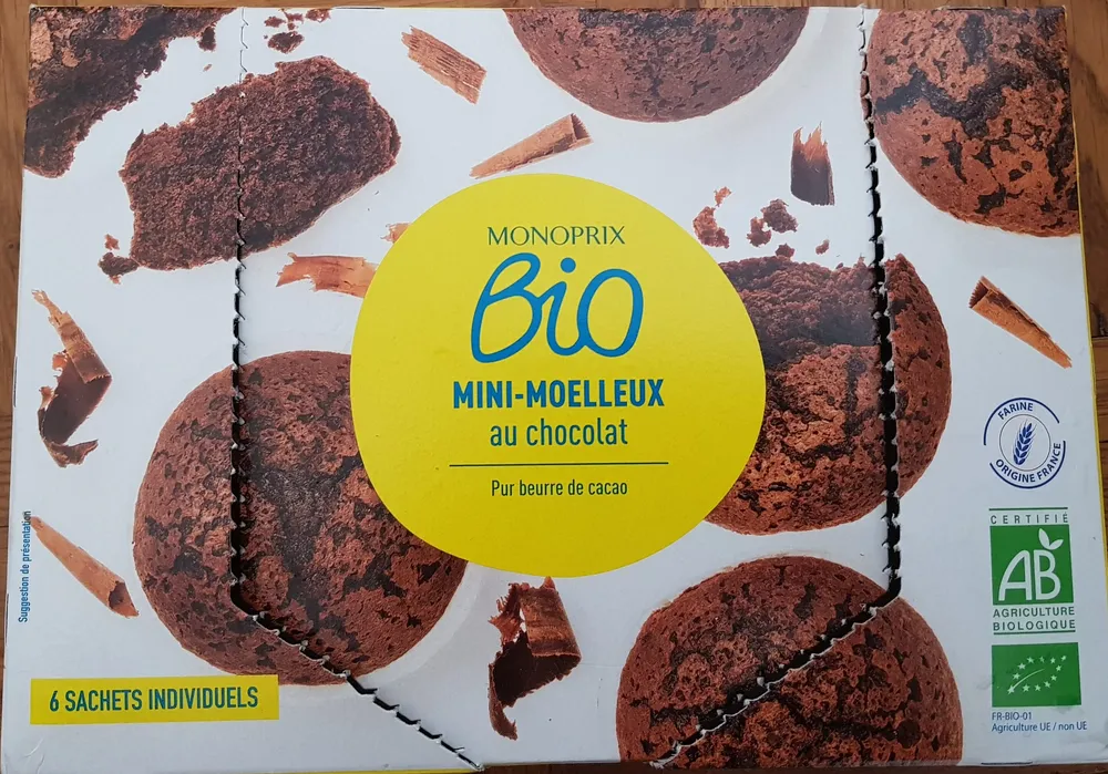 MINI-MOELLEUX au chocolat - Pur beurre de cacao