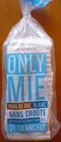 Only Mie, Pain de Mie Blanc, Sans Croûte (21 Tranches)