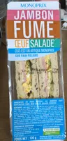 Jambon fumé oeuf salade