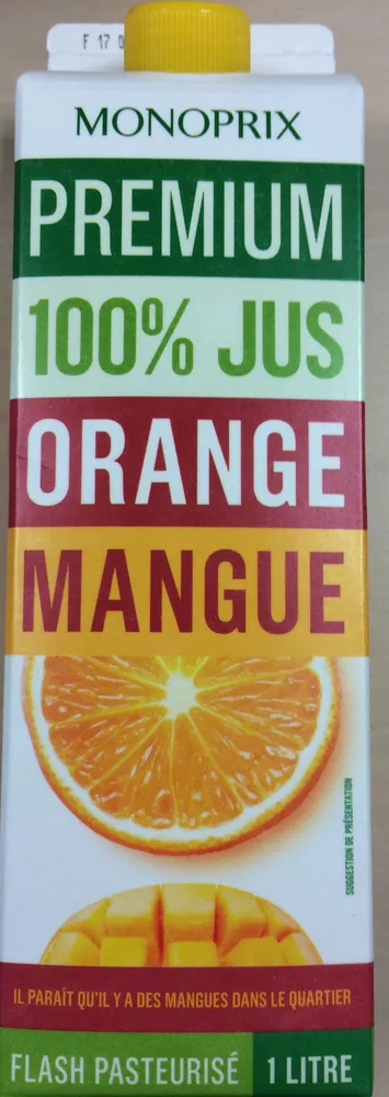Prenium 100% Jus Orange Mangue