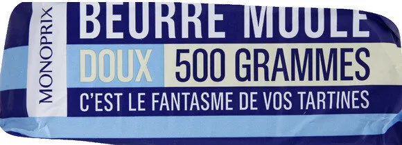 Beurre moulé doux
