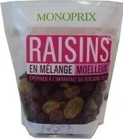 Raisins sans pépin en mélange