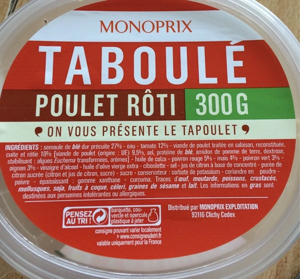 Taboulé Poulet rôti