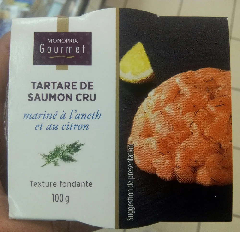 Tartare de saumon cru