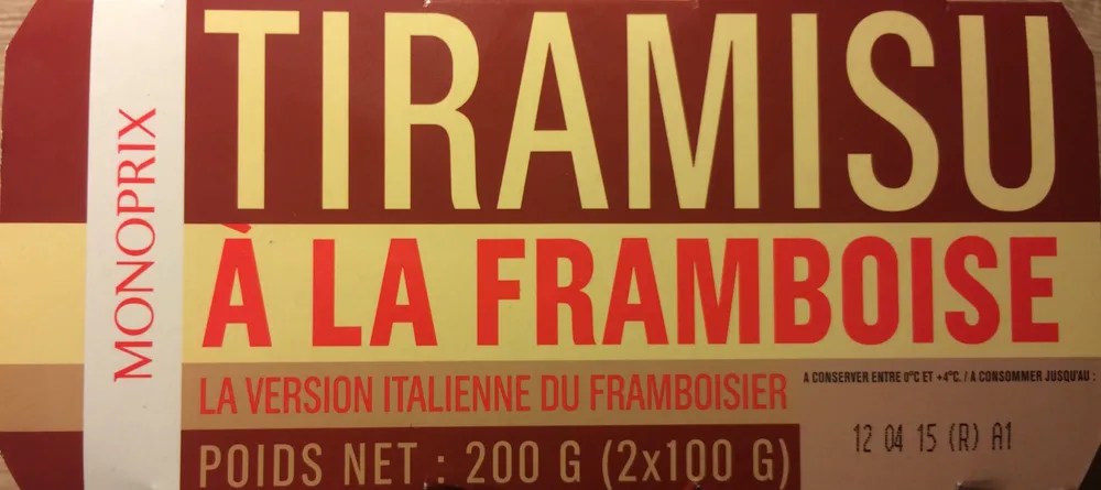 Tiramisu à la framboise