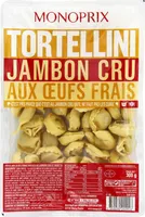 Tortellini jambon cru aux oeufs frais