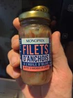 Filets d'anchois à l'huile d'olive