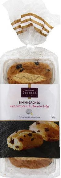Mini gâches aux carreaux de chocolat